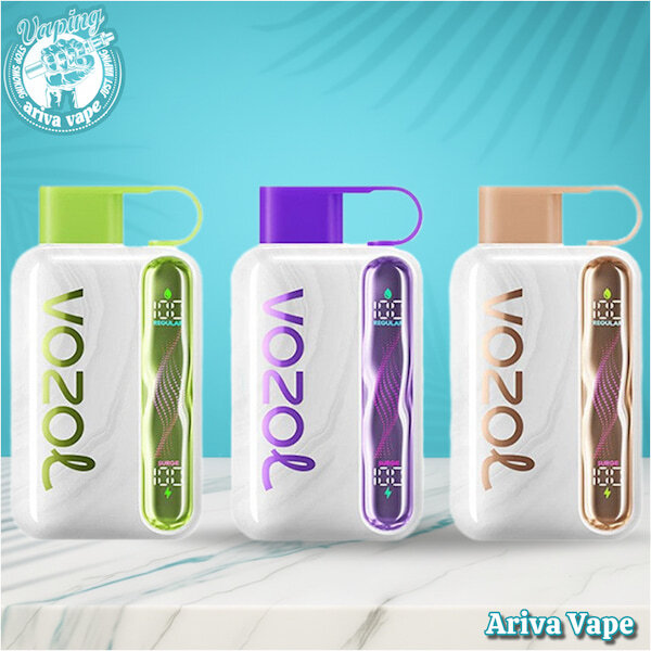 پاد یکبار مصرف وزول استار 40000 پاف طعم توتفرنگی لیمو آدامس Strawberry Lemon BBG محصول برند VOZOL مدل Star 40K Puffs