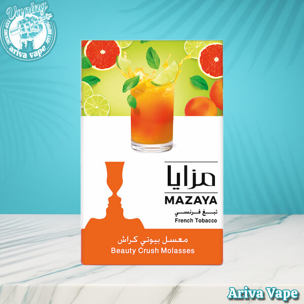 تنباکو مزایا بیوتی کراش، تنباکو بیوتی کراش مزایا، خرید تنباکو مزایا، MAZAYA NATURAL BEAUTY CRUSH MOLASSES