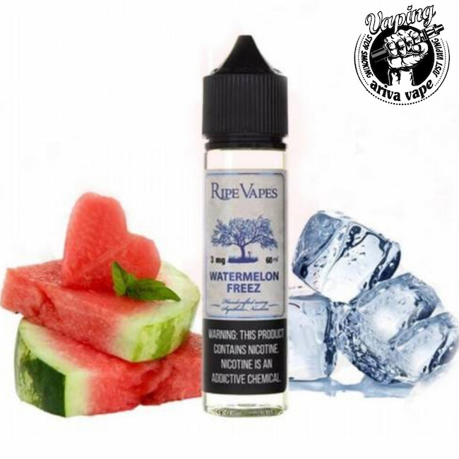 رایپ ویپز هندوانه یخ، watermelon freez، جویس هندوانه یخ رایپ ویپز، watermelon freez ripe vapes 