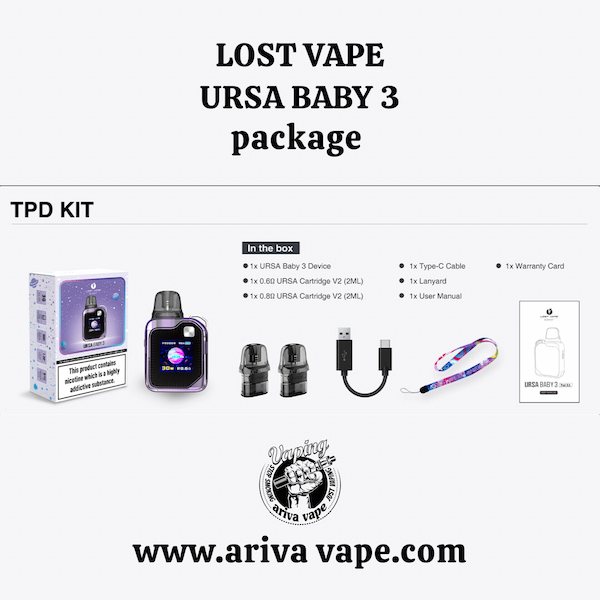  لاست ویپ اورسا بیبی 3 ، اورسا بیبی 3 لاست ویپ ، lost vape URSA BABY، LOST VAPE URSA BABY 