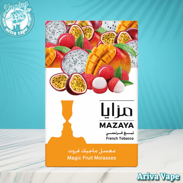 تنباکو مزایا میوه های جادویی، تنباکو میوه های جادویی مزایا، خرید تنباکو مزایا، MAZAYA MAGIC FRUIT MOLASSES