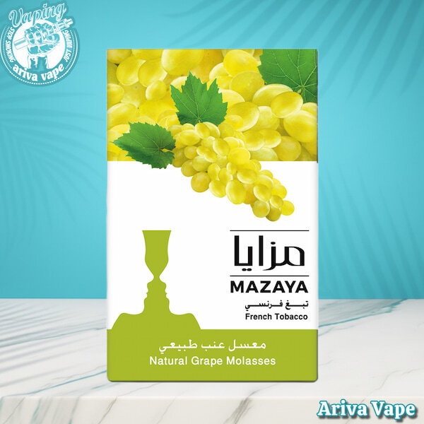 تنباکو مزایا انگور، تنباکو دو سیب مزایا، خرید تنباکو مزایا، MAZAYA NATURAL GRAPE MOLASSES
