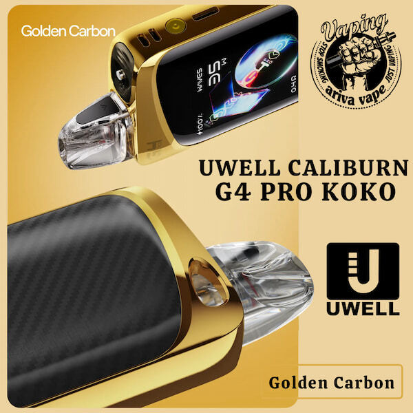  کالیبرن جی4 پروکوکو طلایی کربن، جی 4 پرو کوکو طلایی کربن، جی4پروکوکو طلایی کربن، Caliburn G 4 Pro Koko Glass Golden Carb 
