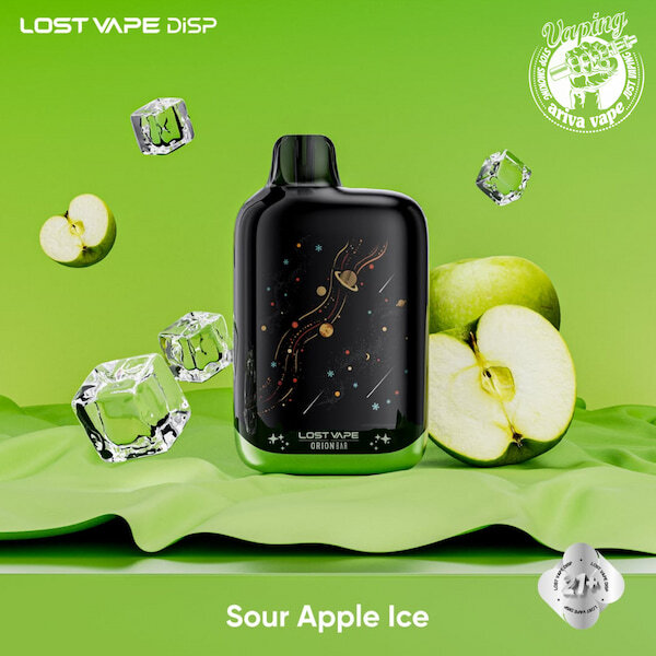  پاد یکبار مصرف لاست ویپ 50000 پاف سیب ترش یخ، پاد یکبار مصرف لاست ویپ اوریون بار سیب ترش یخ، لاست ویپ، اوریون بار، LOST 