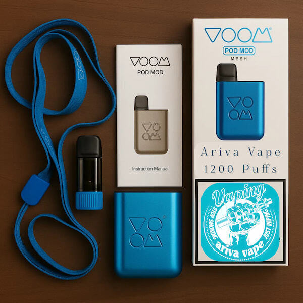 نمای نزدیک پاد یکبار مصرف ووم ام آی 1200 پاف VOOM MI 1200 PUFFS DISPOSABLE POD VAPE با طراحی سبک و شیک 