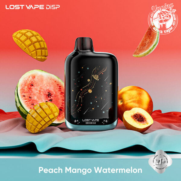  پاد یکبار مصرف لاست ویپ 50000 پاف هلو انبه هندوانه، پاد یکبار مصرف لاست ویپ اوریون بار هلو انبه هندوانه، LOST VAPE 50000 