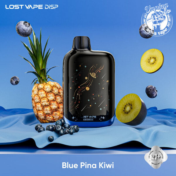  پاد یکبار مصرف لاست ویپ 50000 پاف بلوبری آناناس کیوی، پاد یکبار مصرف لاست ویپ اوریون بار بلوبری آناناس کیوی، LOST VAPE 5 