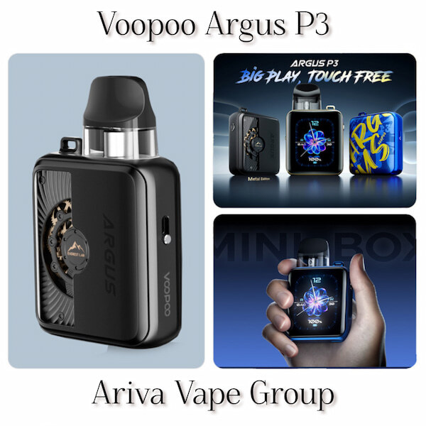  نمای کناری ووپو آرگاس پی3 رنگ Silver جهت بررسی طراحی مدرن؛ شامل توضیحاتی درباره ووپو ارگاس پی3 و عملکرد ووپو آرگاس پی 3 