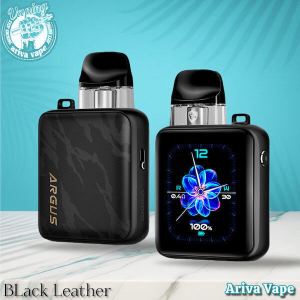  تصویر واضح ووپو آرگاس پی3 مدل Black Leather با بدنه چرمی؛ مناسب معرفی نسخه چرمی ووپو ارگاس پی 3 و بررسی کیفیت آن 