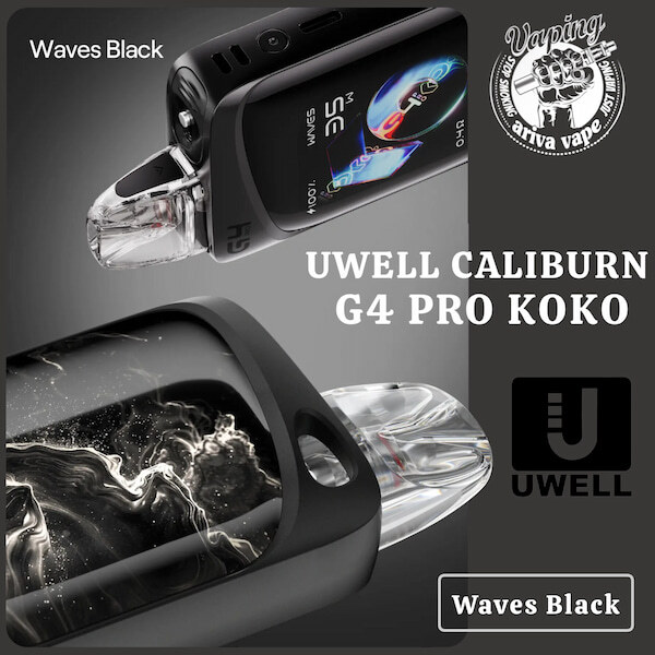  کالیبرن جی4 پروکوکو مشکی، جی 4 پرو کوکو مشکی، جی4پروکوکو مشکی، Caliburn G 4 Pro Koko Glass Waves Black 