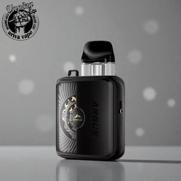  نمای کناری ووپو ارگاس پی3 نسخه Black Leather با دوخت چرمی؛ مناسب بررسی طراحی ارگونومیک ووپو آرگاس پی 3 