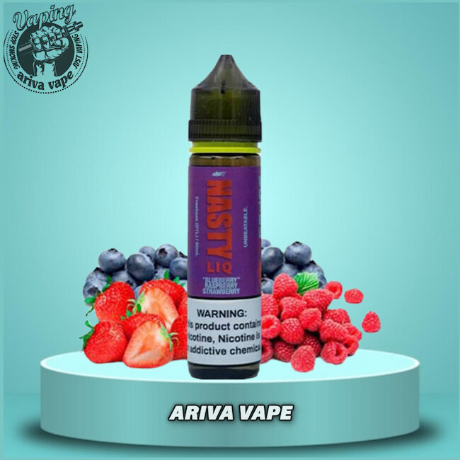 جویس بلوبری تمشک توت فرنگی نستی _ NASTY BLUEBERRY RASPBERRY STRAWBERRY JUICE نستی جویس، جویس نستی، nasty juice, nast