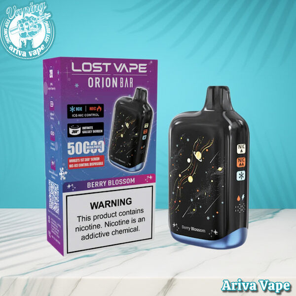 پاد یکبار مصرف لاست ویپ 50000 پاف بلوبری، پاد یکبار مصرف لاست ویپ اوریون بار بلوبری، لاست ویپ، اوریون بار، LOST VAPE 500 