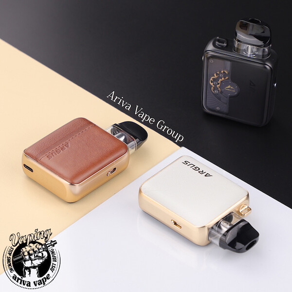  عکس Upright از ووپو آرگاس پی3 نسخه Brown Leather جهت نمایش طراحی عمودی؛ مناسب معرفی نسخه چرمی ووپو ارگاس پی 3 