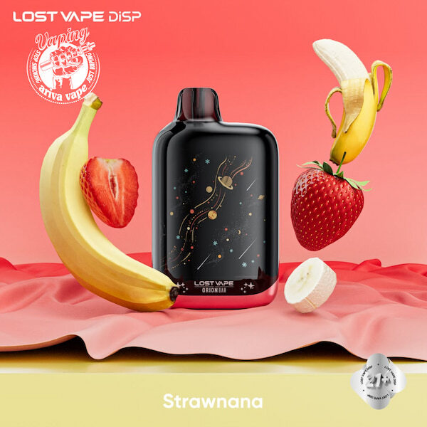  پاد یکبار مصرف لاست ویپ 50000 پاف توت فرنگی موز یخ، پاد یکبار مصرف لاست ویپ اوریون بار توت فرنگی موز یخ، لاست ویپ، اوریو 