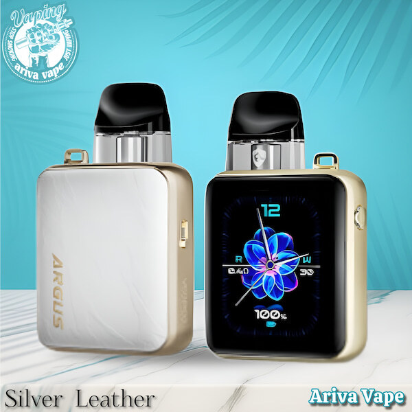  تصویر کامل ووپو آرگاس پی3 مدل Silver Leather با چرم نقره‌ای؛ مناسب معرفی نسخه خاص ووپو ارگاس پی ۳ همراه با ویژگی‌های ساخ 