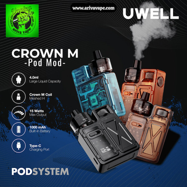  خرید پاد یوول کرون ام، خرید پاد uwell کرون ام، خرید پاد uwell crown m، خرید پاد UWELL CROWN M، پاد، خریدپاد، خریدپادمادی 