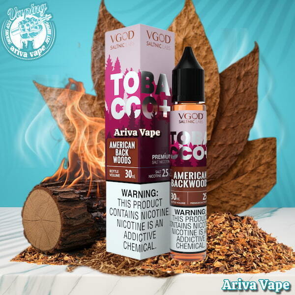 سالت ویگاد تنباکو خشک و بک وود آمریکایی ، تنباکو خشک و بک وود آمریکایی ویگاد،vgod tobacco plus american backwoods salt