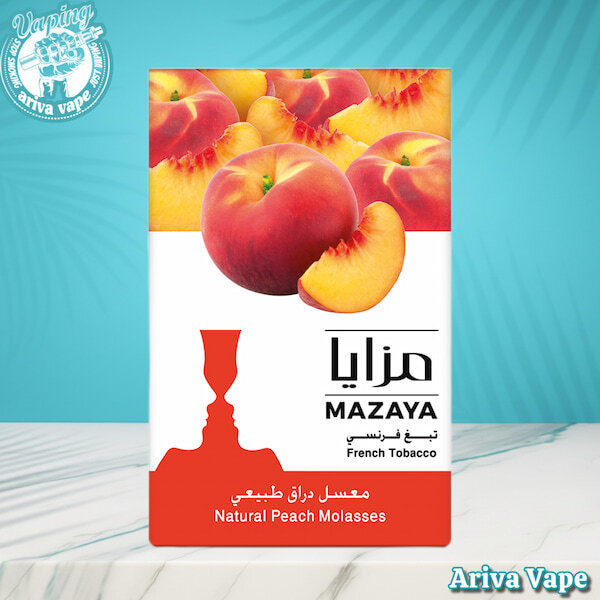 تنباکو مزایا هلو، تنباکو هلو مزایا، خرید تنباکو مزایا، MAZAYA NATURAL PEACH MOLASSES