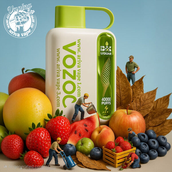 VOZOL Star 40000 Puffs Strawberry Lemon BBG پاد یکبار مصرف وزول استار 40 هزار پاف طعم توتفرنگی لیمو آدامس مدل استار،